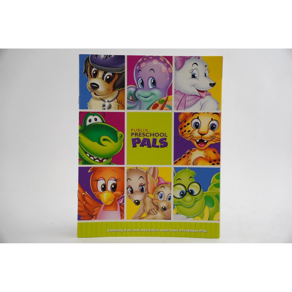 Publix Preschool Pals Coloring Activity Book 2010 Vintage Characters Excellent‎